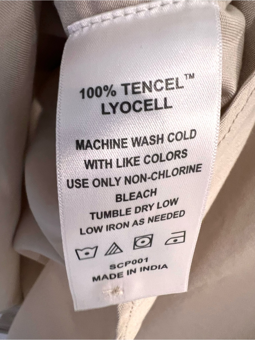 Quince Beige Button-Up Short Sleeve Blouse - Picture 8 of 8